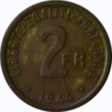 FRANCE - 1944 TWO FRANCS