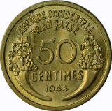 FRENCH WEST AFRICA - 1944 50 CENTIMES