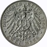 GERMANY - 1906-E TWO MARKS - SILVER