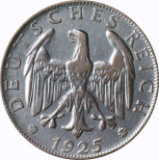 GERMANY - 1925-D TWO MARKS - SILVER