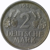 GERMANY - 1951-D TWO MARKS