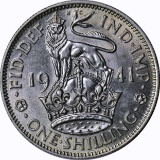 GREAT BRITAIN - 1941 ONE SHILLING - SILVER