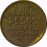 GUATEMALA - 1923 FIVE PESOS