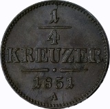 AUSTRIA - 1851-A 1/4 KREUZER