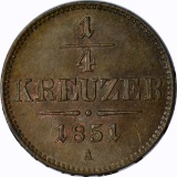 AUSTRIA - 1851-A 1/4 KREUZER