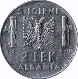 ALBANIA - 1939 TWO LEK