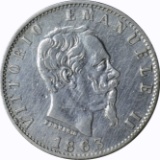 ITALY - 1863-M 20 CENTESIMI - SILVER
