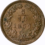 AUSTRIA - 1859 5/10 KREUZER