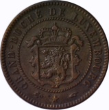 LUXEMBOURG - 1855 FIVE CENTIMES