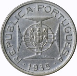 MOZAMBIQUE - 1935 2 1/2 ESCUDOS - SILVER