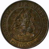 NETHERLANDS - 1880 2 1/2 CENTS