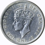 NEWFOUNDLAND - 1943 FIVE CENTS - SILVER