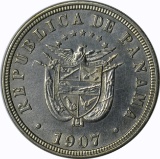 PANAMA - 1907 2 1/2 CENTESIMOS