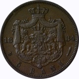 ROMANIA - 1884 FIVE BANI