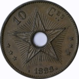 BELGIAN CONGO - 1888 TEN CENTIMES