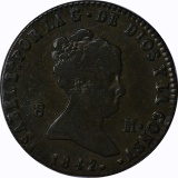 SPAIN - 1842 8 MARAVEDI