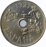 SPAIN - 1927 25 CENTIMOS