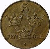 SWEDEN - 1936 FIVE ORE