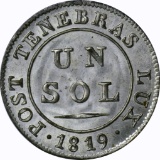 SWITZERLAND - 1819 ONE SOL - SILVER