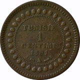 TUNISIA - 1891 ONE CENTIME