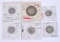 AUSTRALIA & NEW ZEALAND - SIX (6) SILVER COINS - 1917 to 1943