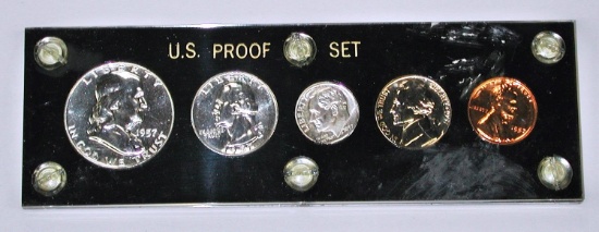 1957 PROOF SET in CAPITAL HOLDER