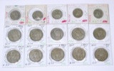MEXICO - 15 SILVER COINS from the 1950's