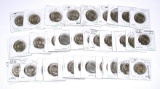 THAILAND - 46 UNCIRCULATED ONE BAHT COINS