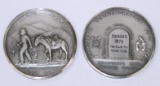 TWO (2) 1968 TOMBSTONE HELLDORADO DAYS TOKENS - STERLING SILVER