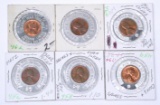 SIX (6) ENCASED CENTS - ADVERTISING PIECES