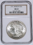 1921 MORGAN DOLLAR - NGC MS64