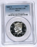 2002-S SILVER KENNEDY HALF - PCGS PR69 DCAM