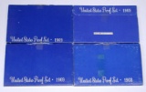 FOUR (4) PROOF SETS - 1968 + (3) 1969