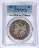 1889-CC MORGAN DOLLAR - PCGS VG DETAILS