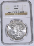 1900 MORGAN DOLLAR - NGC MS64