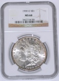 1900-O MORGAN DOLLAR - NGC MS64