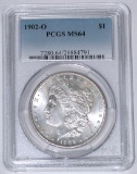 1902-O MORGAN DOLLAR - PCGS MS64