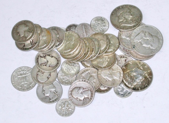 $10.50 FACE of 90% SILVER COINS