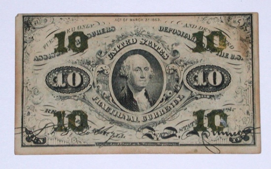 THIRD ISSUE 10 CENT FRACTIONAL NOTE