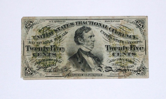 THIRD ISSUE 25 CENT FRACTIONAL NOTE