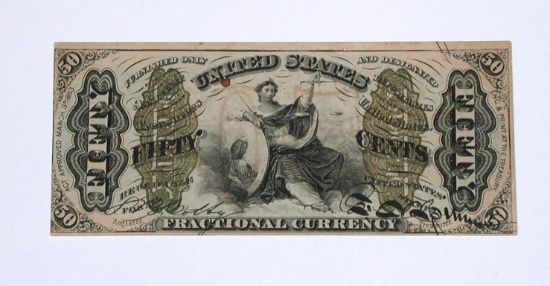 THIRD ISSUE 50 CENT FRACTIONAL NOTE
