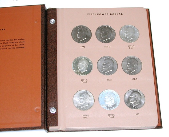 SET of EISENHOWER DOLLARS - 1971 to 1978-S - 32 COINS