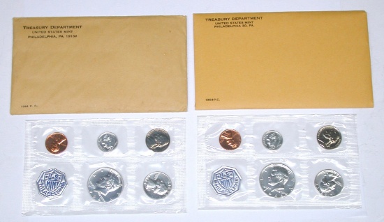 TWO (2) 1964 PROOF SETS