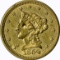 1854 LIBERTY HEAD $2.50 GOLD PIECE