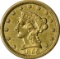 1855 LIBERTY HEAD $2.50 GOLD PIECE