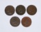 FIVE (5) EARLY INDIAN CENTS - 1864, 1870, (3) 1879