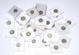 31 MERCURY DIMES in 2x2 HOLDERS - 1916 to 1945-S