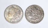TWO (2) MORGAN DOLLARS - 1882-O + 1921-S