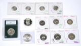 13 PROOF & UNCIRCULATED U.S. COINS