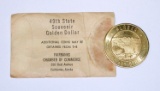1959 ALASKA DOLLAR - 49th STATE COMMEMORATIVE in ORIGINAL ENVELOPE
